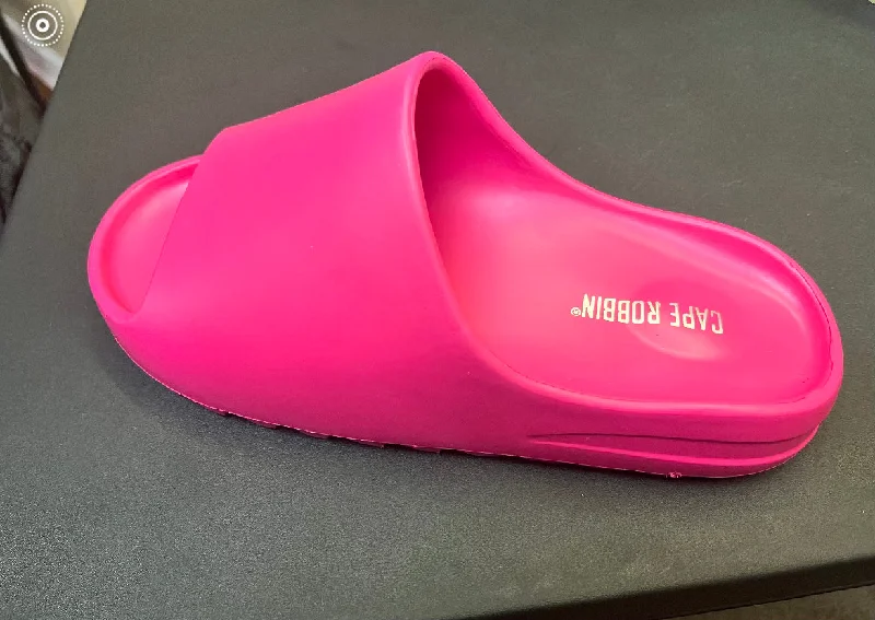 Hot Pink Foams Slides