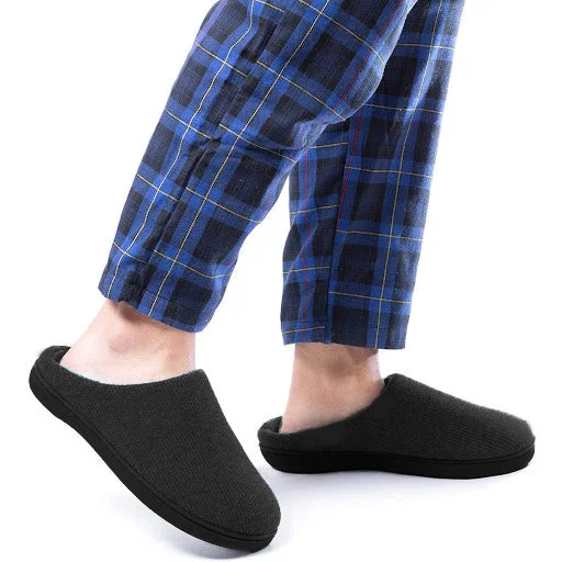 Remedy Health Unisex Gel Slippers - Black