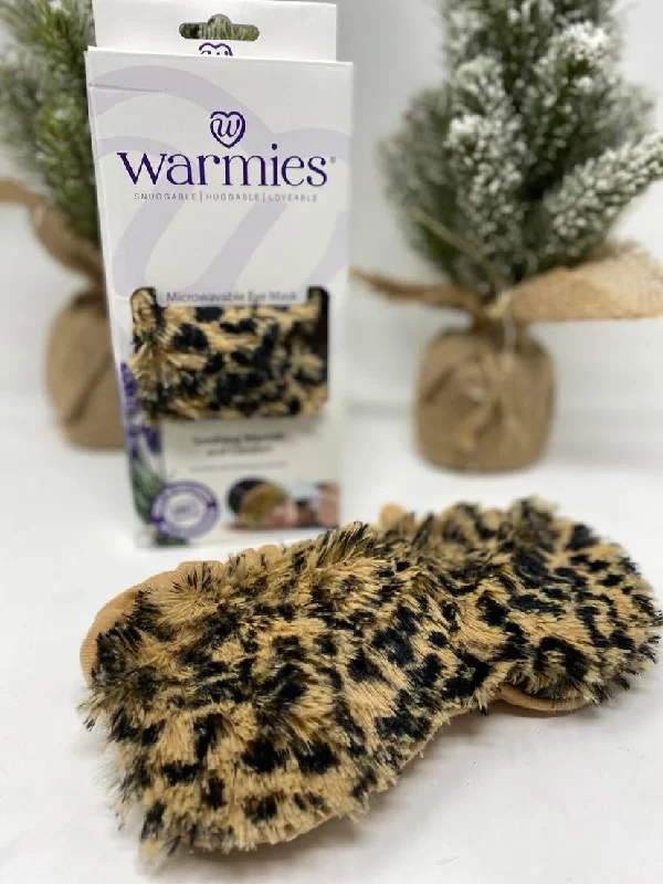 ""Warmies"" Leopard Plush Eye Mask