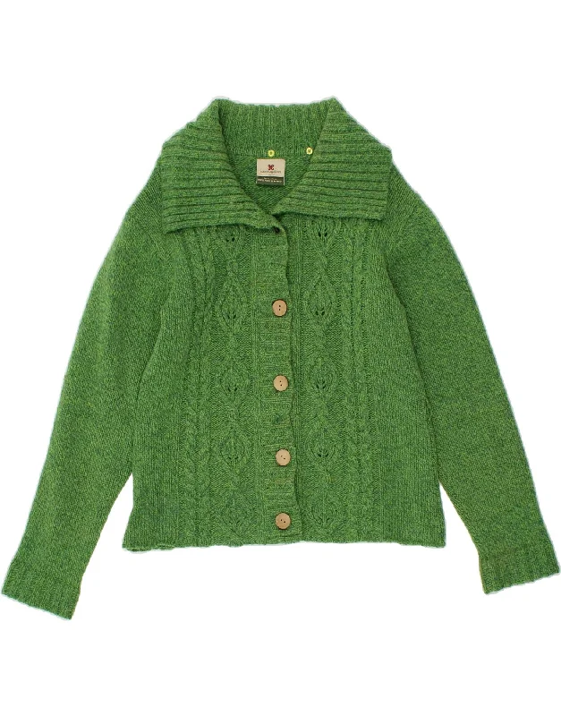 CARRAIG DONN Womens Cardigan Sweater UK 16 Large Green Wool Cardigan sweaters