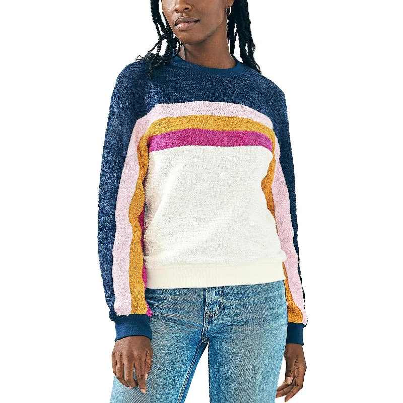 Faherty Womens Organic Cotton Striped Pullover Sweater Kids' sweaters