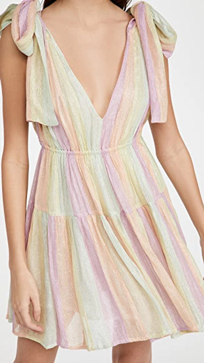 Sundress Fanya Mini Dress In Marbella Mix Pastel Cotton mini dresses