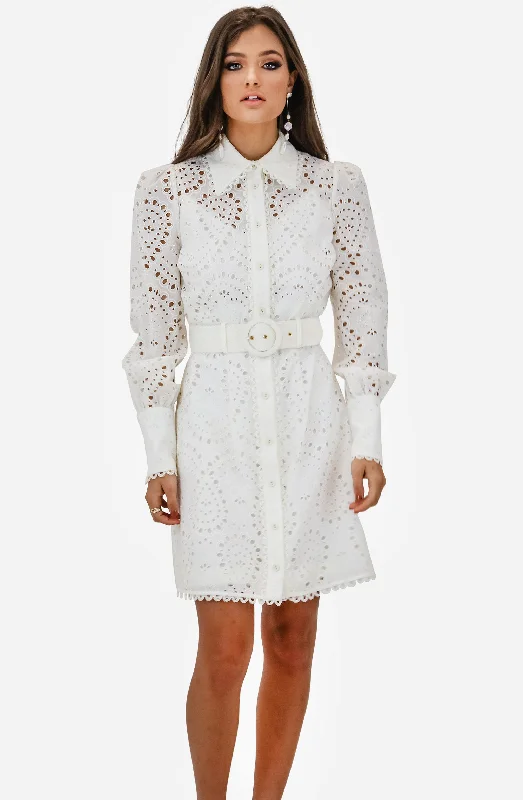 Heathers Belted Shirt Dress by Zimmermann Cheap mini dresses