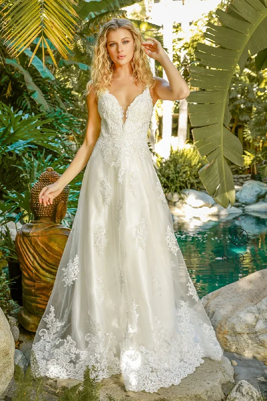 **Allure's Enchanting Lace and Sparkle Gown for Unforgettable Occasions** Modern Wedding Gown