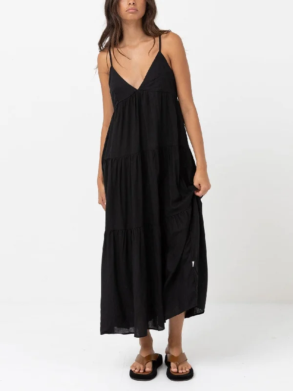 Classic Tiered Midi Dress