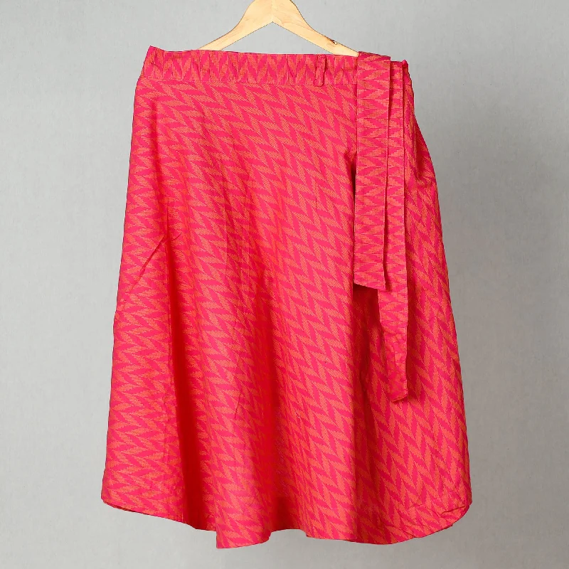 Pink - Jacquard Cotton Wrap Around Skirt 21 Luxury unclassified skirts