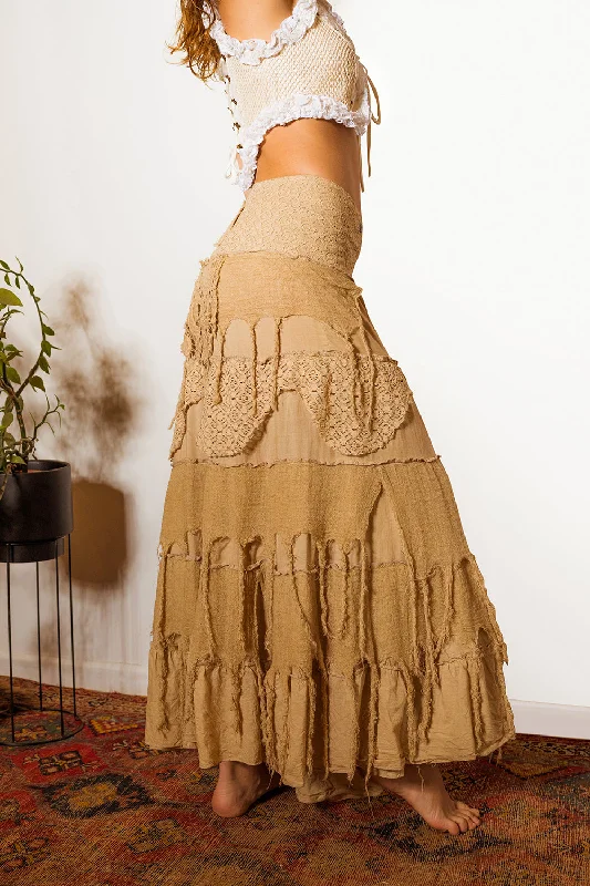 GYPSY QUEEN SKIRT BEIGE Bold pattern unclassified skirts