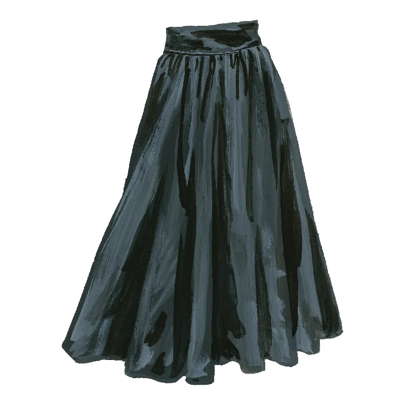 Silk Taffeta Party Skirt Lightweight unclassified skirts