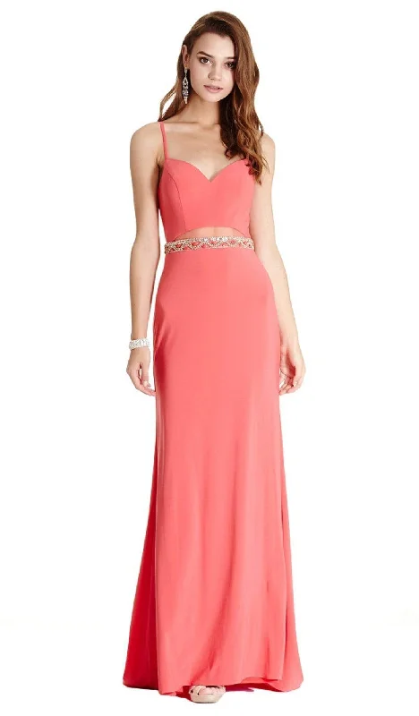 Aspeed Design - Embellished Sweetheart Sheath Prom Dress Cotton unclassified dresses