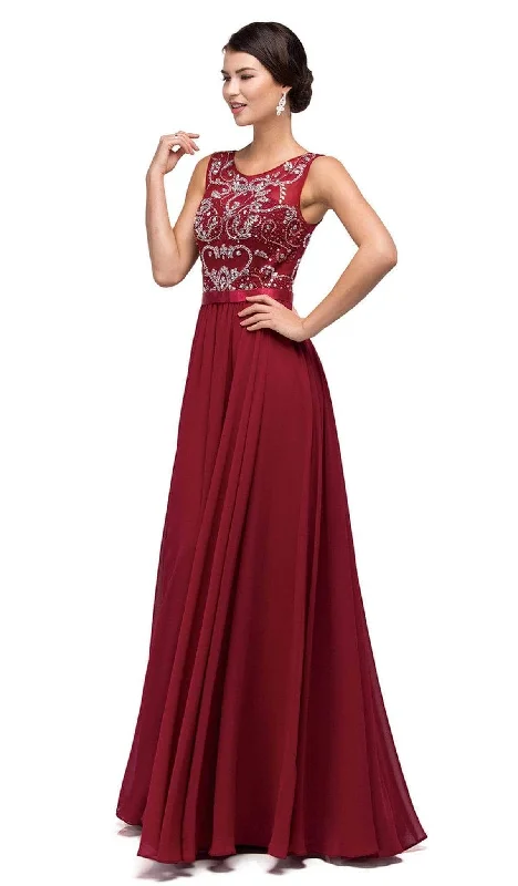 Dancing Queen - Bejeweled A-Line Prom Dress 8736 Travel unclassified dresses