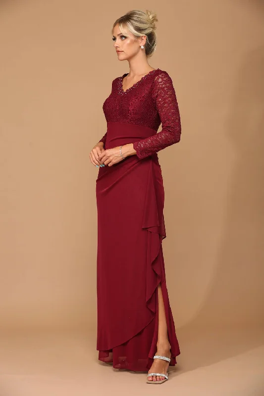 Long Sleeve Formal Mother of the Bride Evening Gown Sale Y2K party dresses