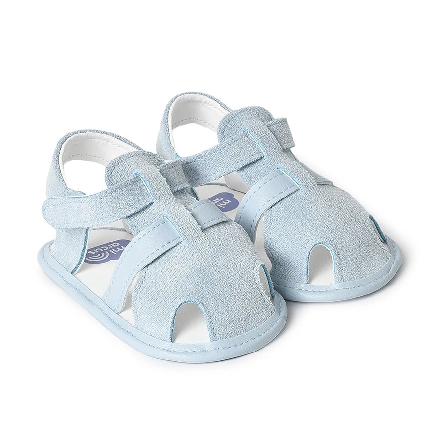 Fave Unisex Baby Blue Woven Booties Breathable unclassified dresses