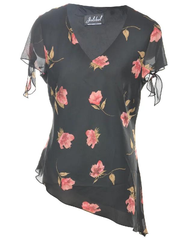 Floral Printed Top - M Anniversary floral dresses