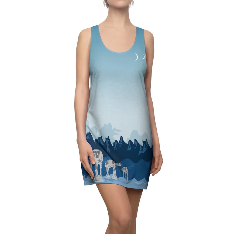 Hoth Pattern Dress, Star Wars Costume Office floral dresses