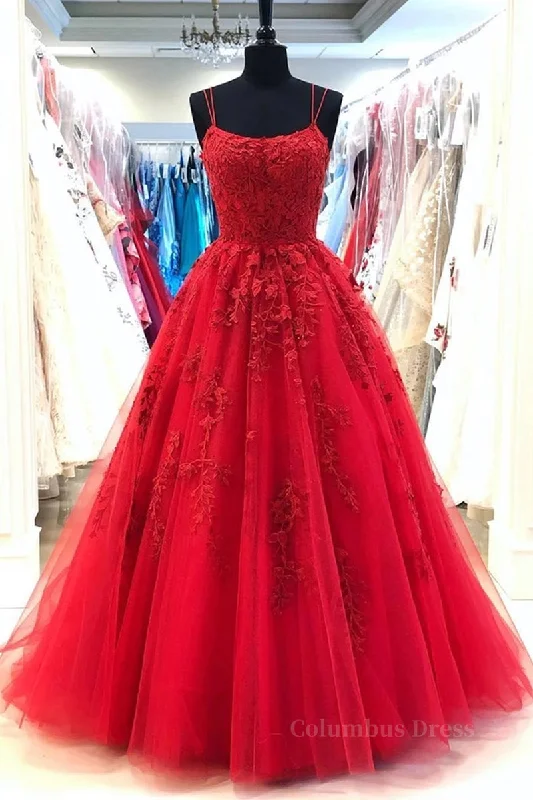 Backless Red Lace Long Corset Prom Dress, Red Lace Corset Formal Dress, Red Evening Dress, Lace Corset Ball Gown outfits Lace Dress Glamorous